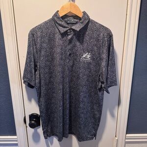 STATE Men's Grey Polo Shirt